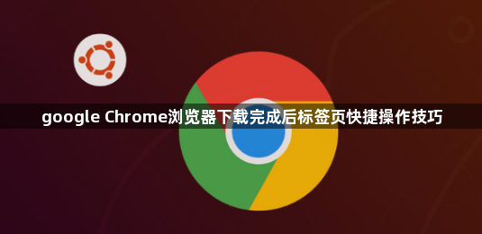 google Chrome浏览器下载完成后标签页快捷操作技巧1