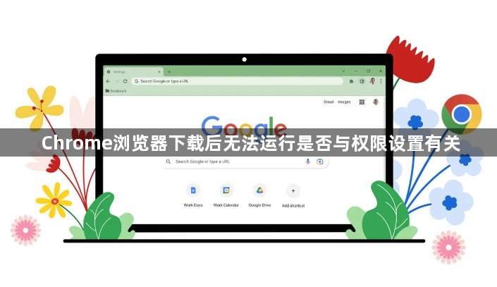 Chrome浏览器下载后无法运行是否与权限设置有关1