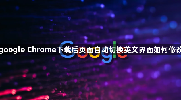 google Chrome下载后页面自动切换英文界面如何修改1