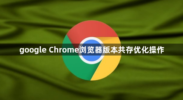google Chrome浏览器版本共存优化操作1