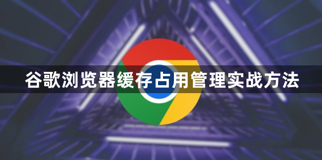 谷歌浏览器缓存占用管理实战方法1