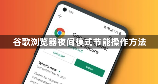 谷歌浏览器夜间模式节能操作方法1
