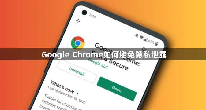 Google Chrome如何避免隐私泄露1