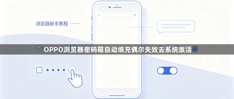 OPPO浏览器密码箱自动填充偶尔失效去系统激活1