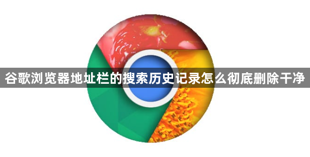 谷歌浏览器地址栏的搜索历史记录怎么彻底删除干净1