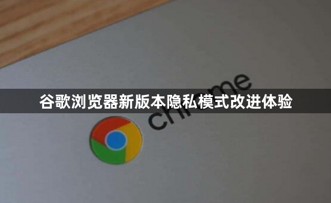 谷歌浏览器新版本隐私模式改进体验1