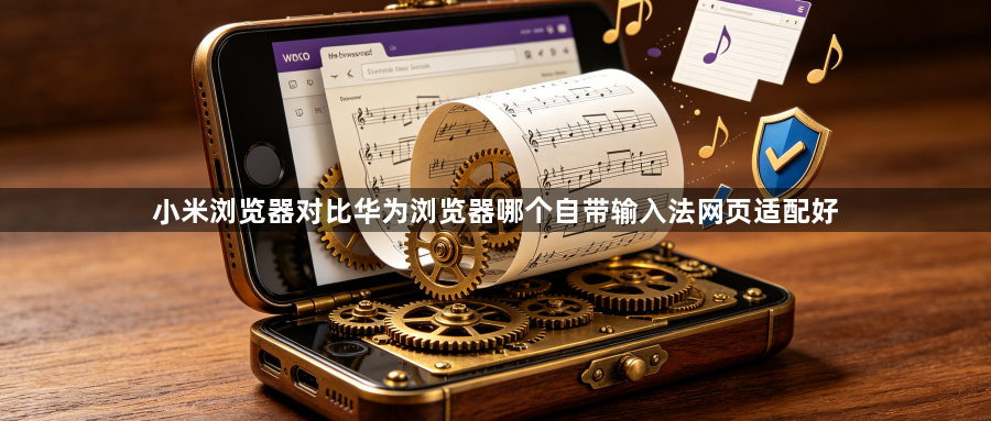小米浏览器对比华为浏览器哪个自带输入法网页适配好1