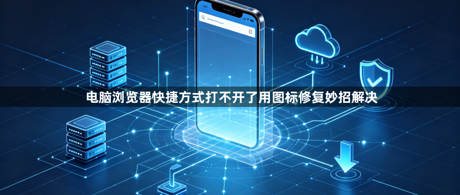 电脑浏览器快捷方式打不开了用图标修复妙招解决1