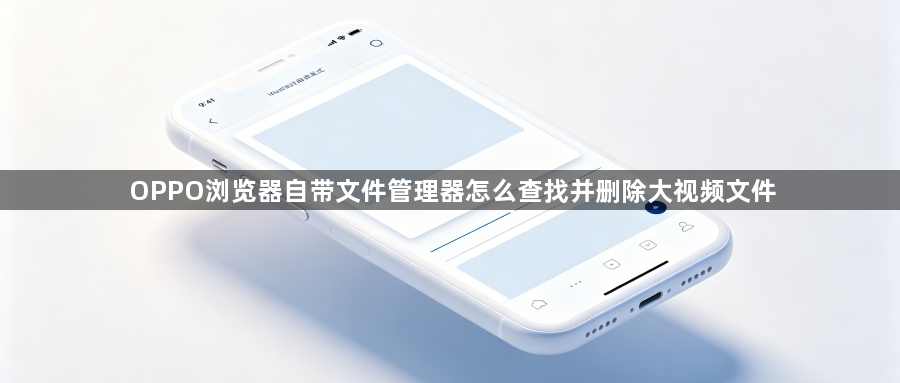 OPPO浏览器自带文件管理器怎么查找并删除大视频文件1