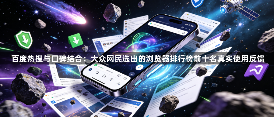 百度热搜与口碑结合:大众网民选出的浏览器排行榜前十名真实使用反馈1