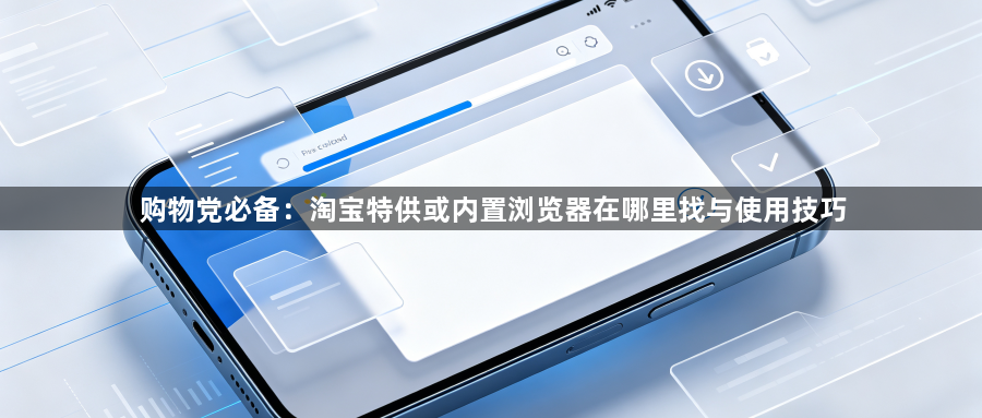 购物党必备：淘宝特供或内置浏览器在哪里找与使用技巧1