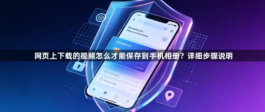 网页上下载的视频怎么才能保存到手机相册？详细步骤说明1
