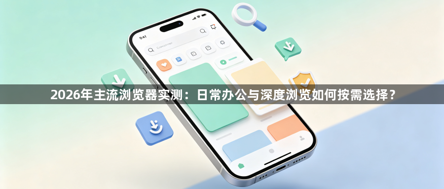2026年主流浏览器实测：日常办公与深度浏览如何按需选择？1