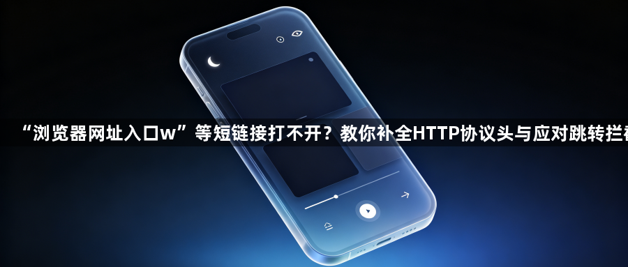 “浏览器网址入口w”等短链接打不开？教你补全HTTP协议头与应对跳转拦截1