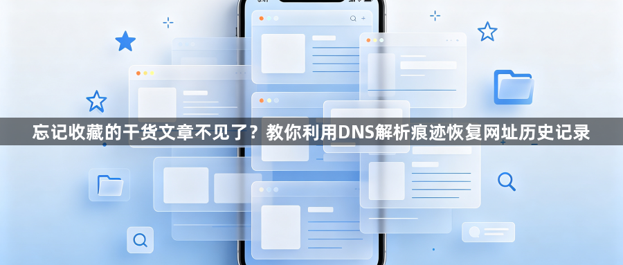忘记收藏的干货文章不见了？教你利用DNS解析痕迹恢复网址历史记录1