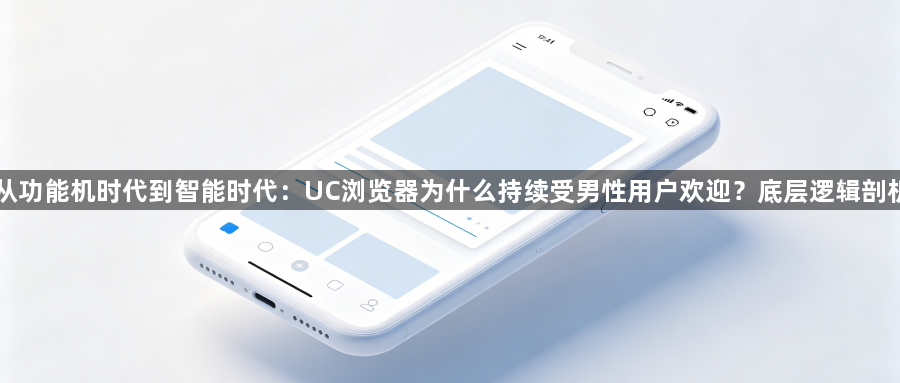 从功能机时代到智能时代：UC浏览器为什么持续受男性用户欢迎？底层逻辑剖析1