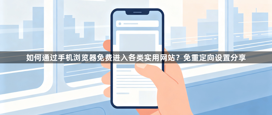 如何通过手机浏览器免费进入各类实用网站?免重定向设置分享1