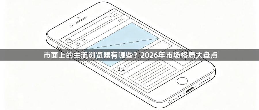 市面上的主流浏览器有哪些?2026年市场格局大盘点1