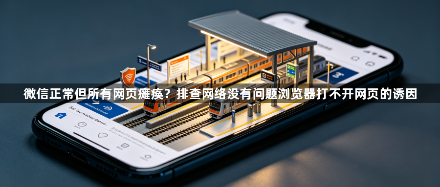 微信正常但所有网页瘫痪？排查网络没有问题浏览器打不开网页的诱因1